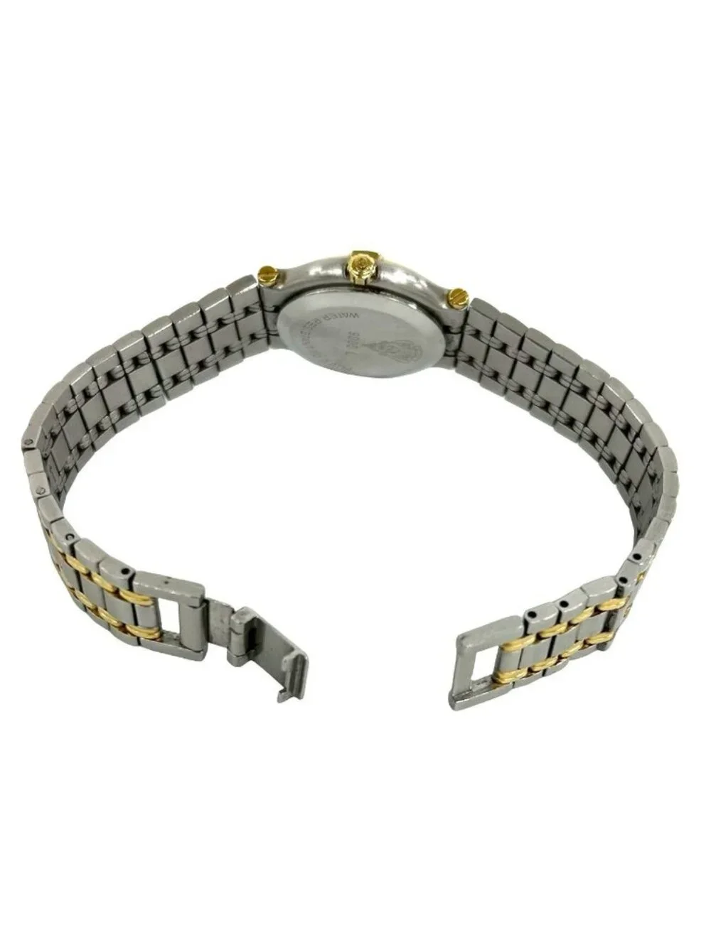 Gucci Log Stainless Steel Quartz Watch Wristwatch Silver
